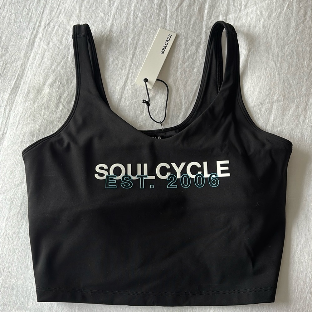 Black soul cycle workout top